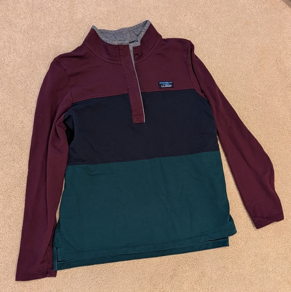 L.L. Bean Tops - L.L. Bean Colorblock Long Sleeve Shirt